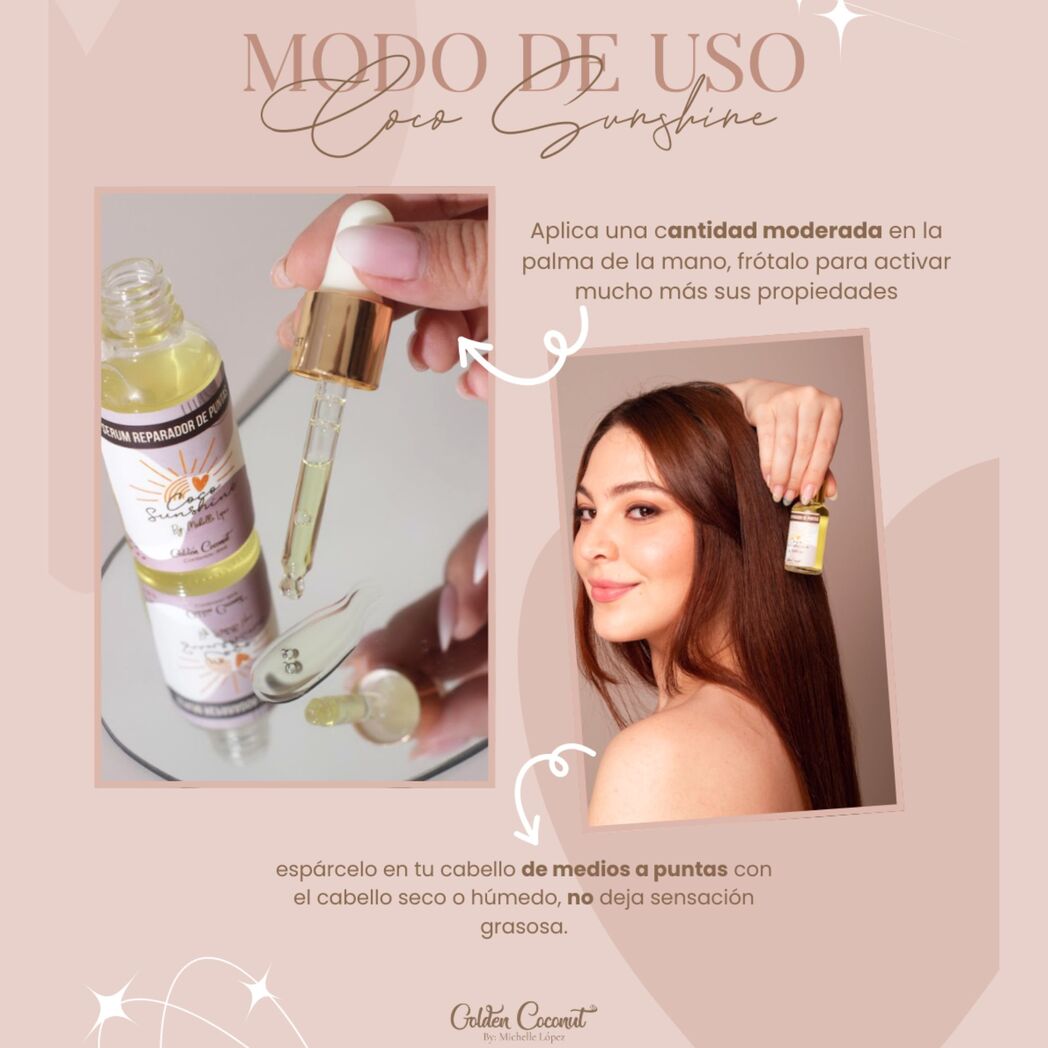 Coco Sunshine - Serum Reparador De Puntas - Golden Coconut